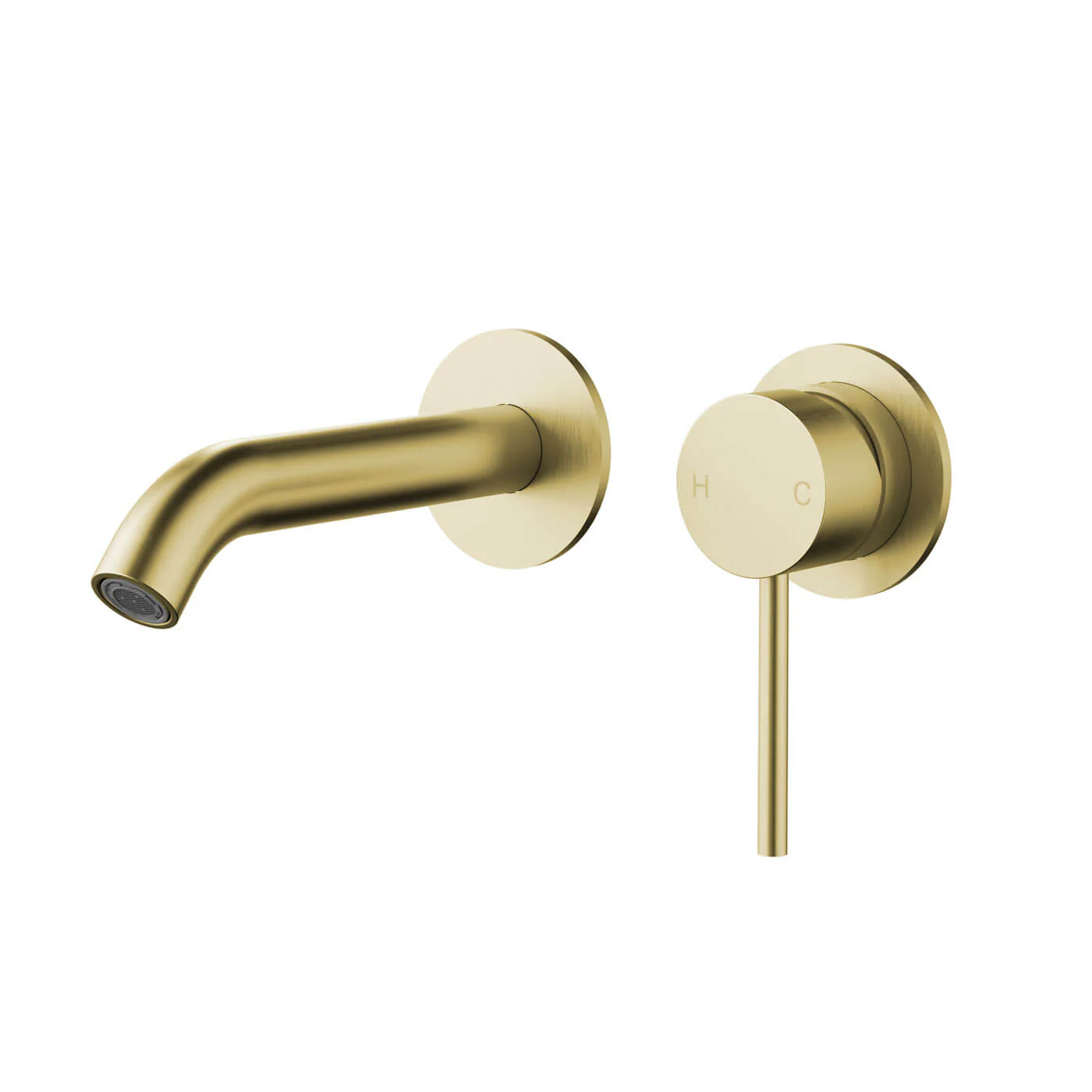 Slimline Stainless Steel Wall Mixer Set - Image 2