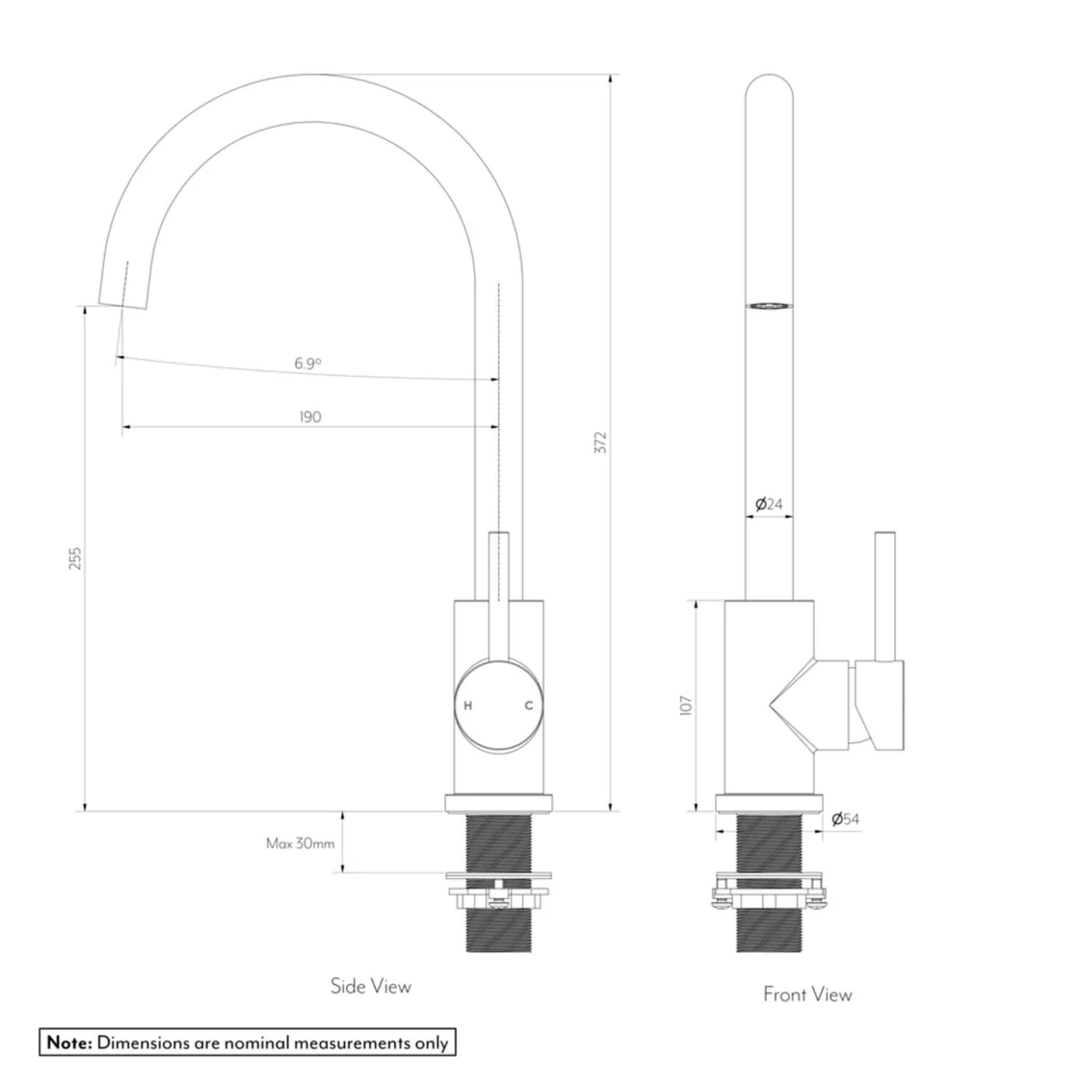 Sola SS316 Outdoor Sink Mixer - Image 6