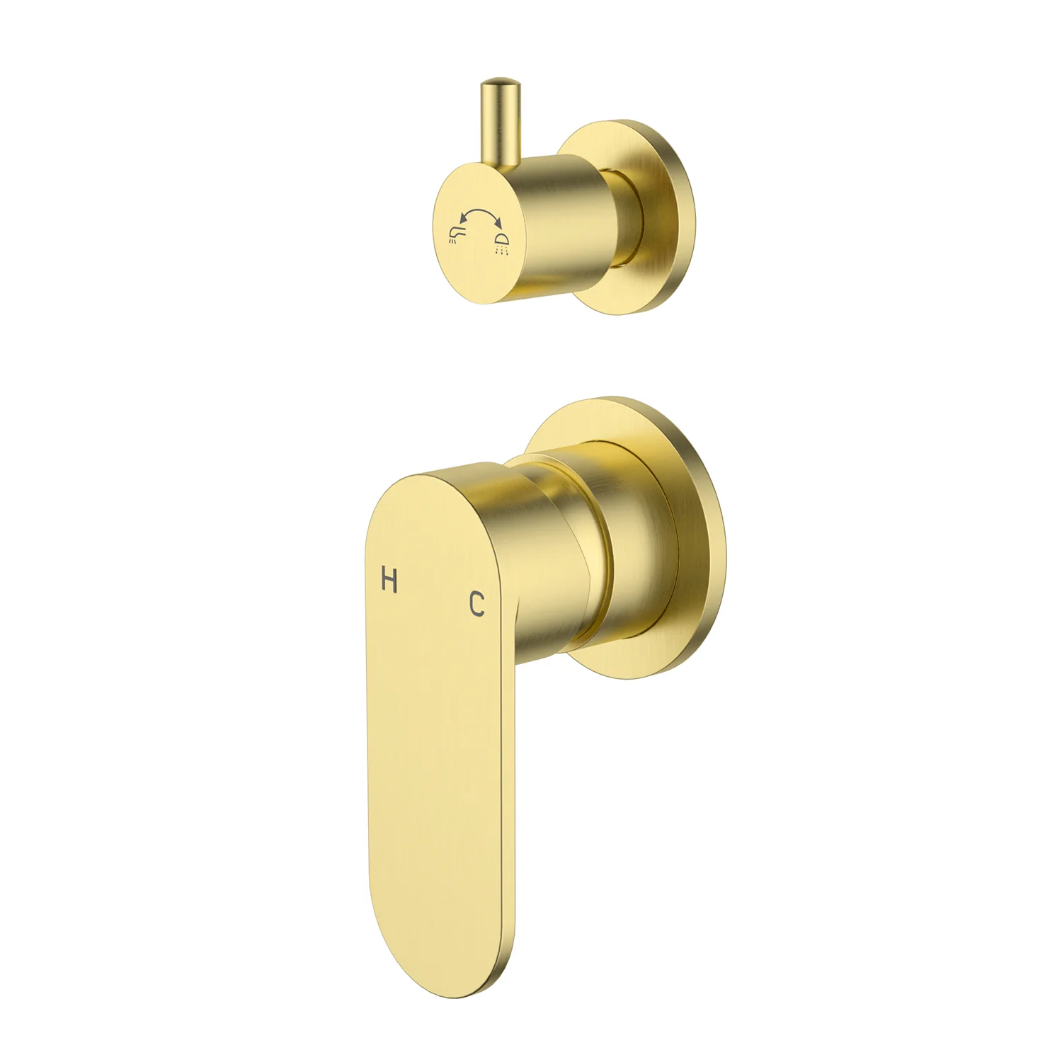 Sora Stainless Steel Diverter Wall Mixer - Image 3