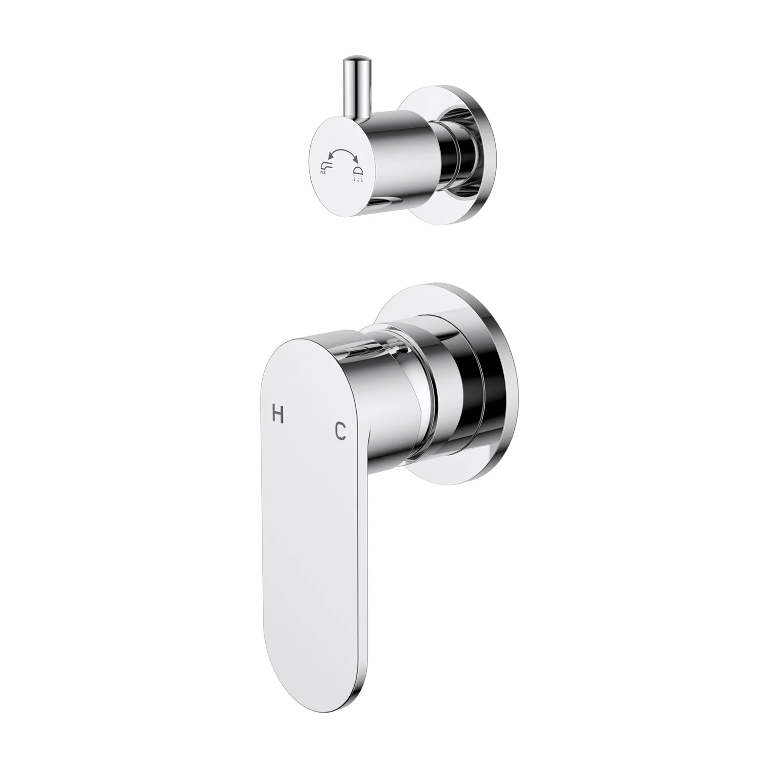 Sora Stainless Steel Diverter Wall Mixer - Image 4