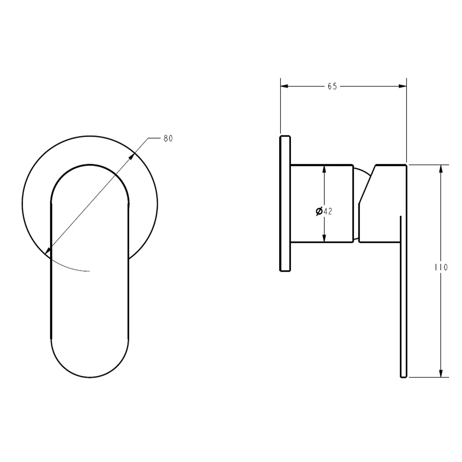 Sora Stainless Steel Wall Mixer - Image 6