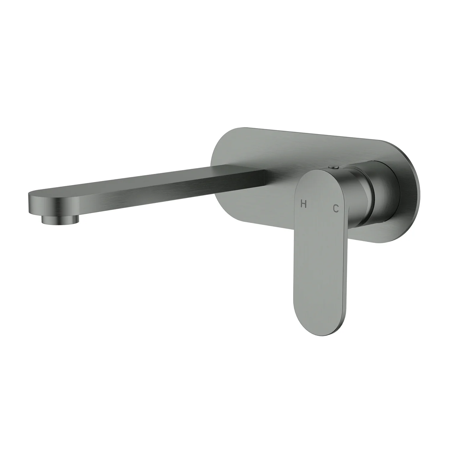 Sora Stainless Steel Wall Mixer Set Single Backplate - Image 2