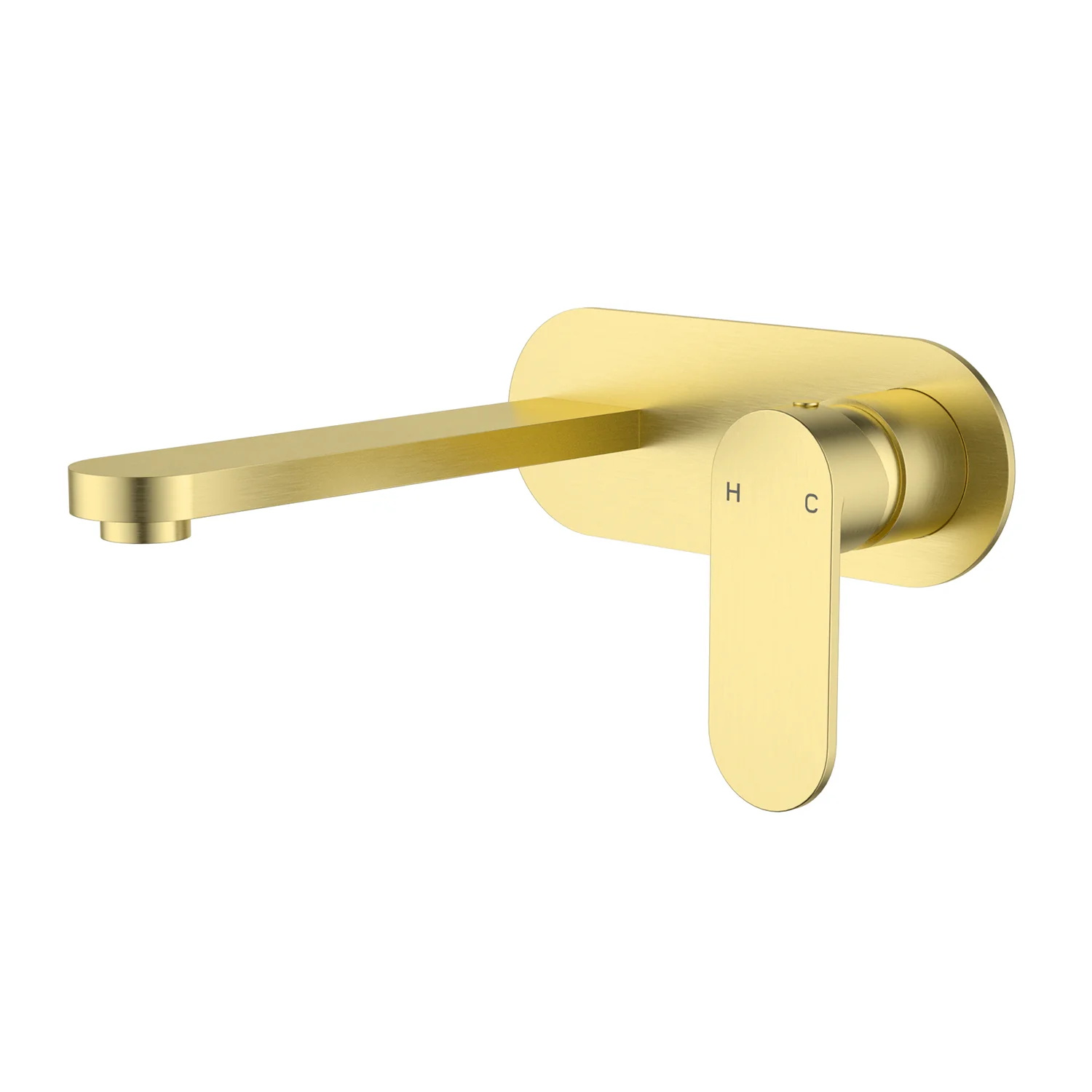 Sora Stainless Steel Wall Mixer Set Single Backplate - Image 3