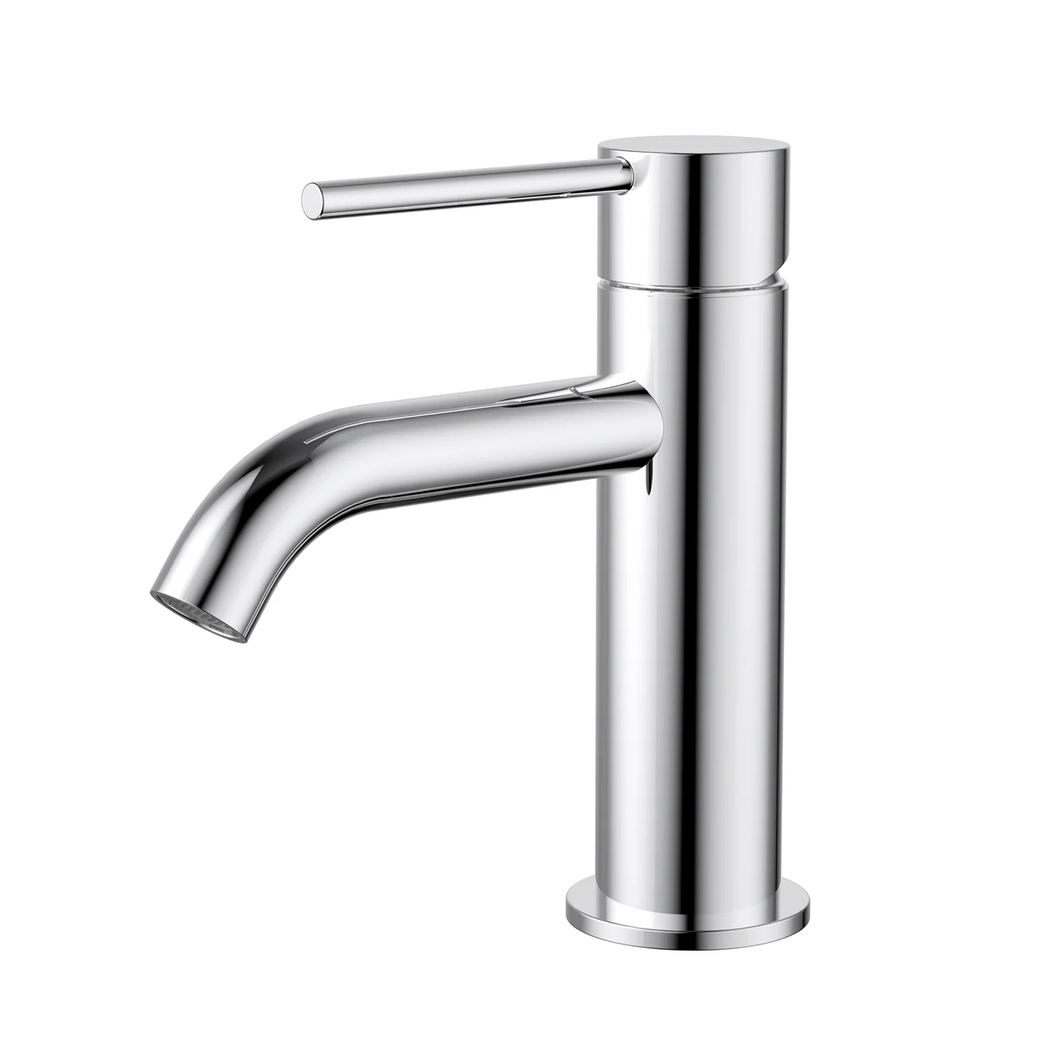 Star Mini Short Basin Mixer Curved Spout - Image 5