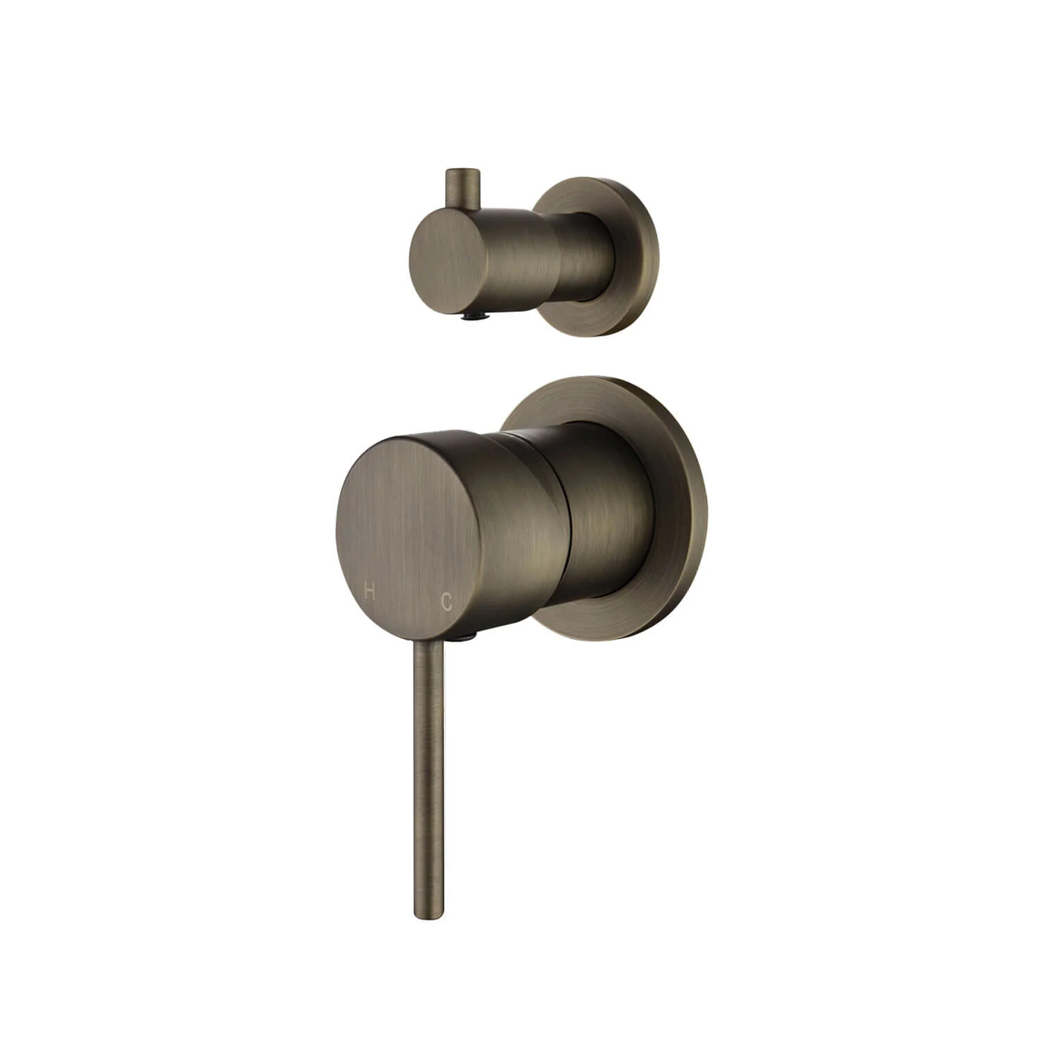 Star Pin Handle Diverter Wall Mixer Separate Backplate