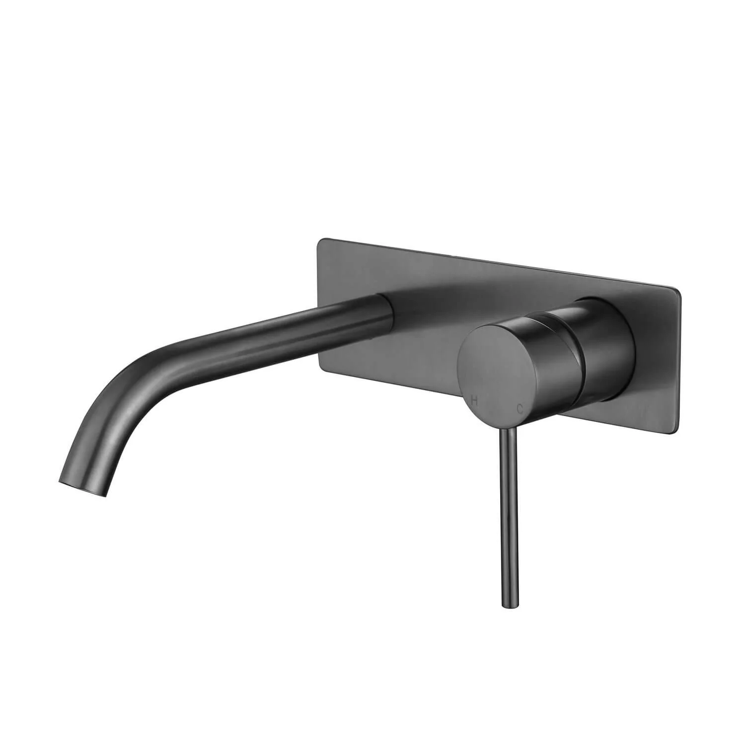 Star Pin Lever Single Backplate Wall Mixer Set - Image 2