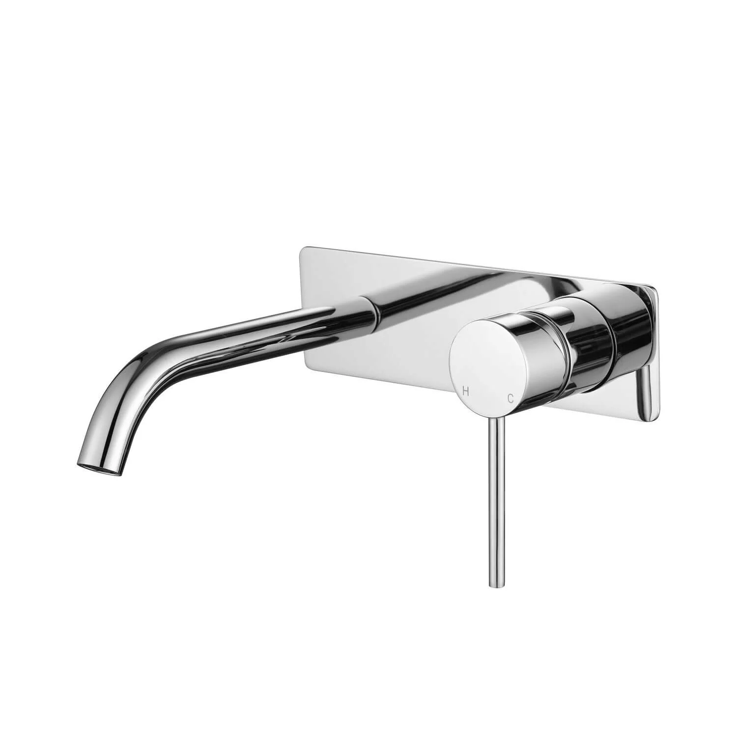 Star Pin Lever Single Backplate Wall Mixer Set - Image 4