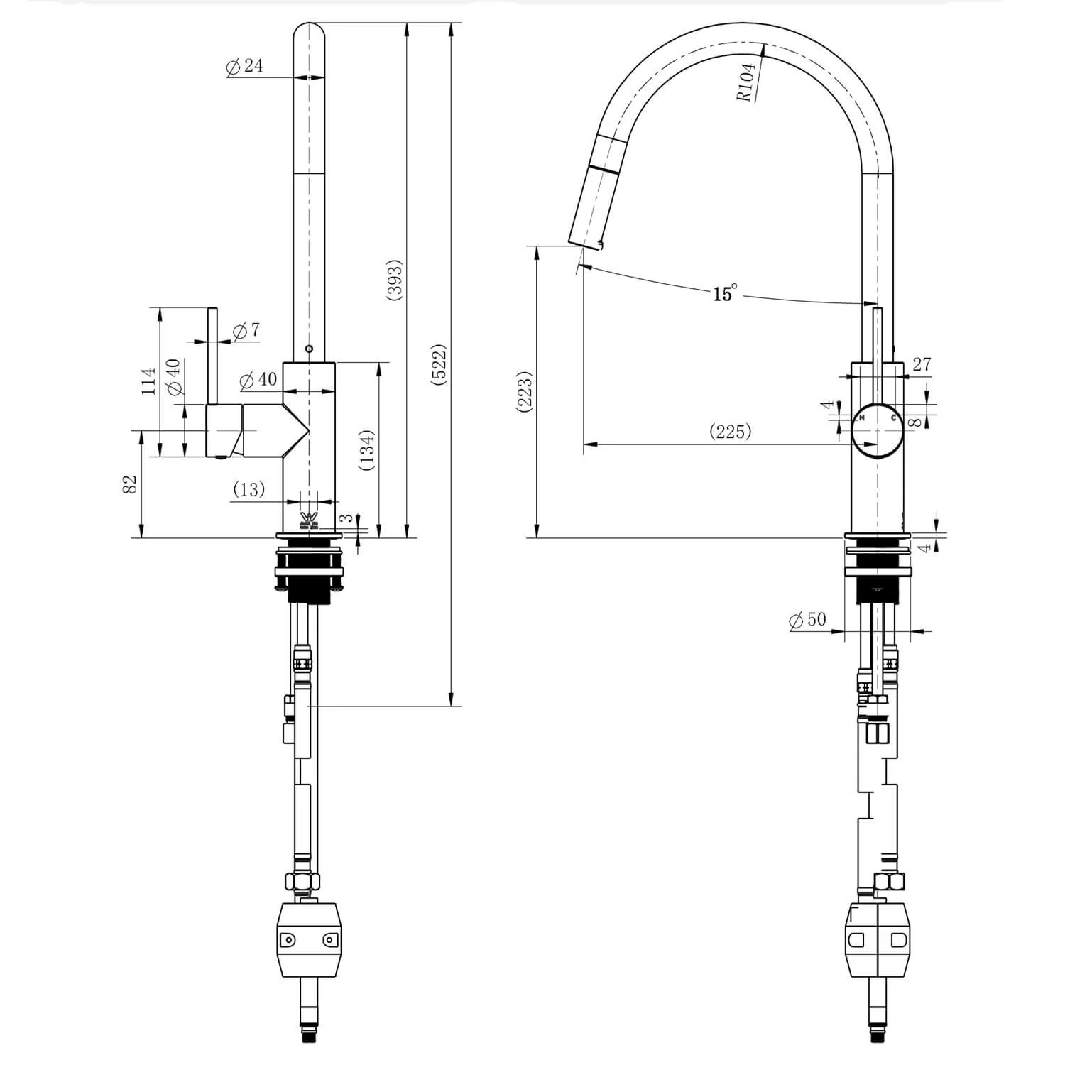 Star Pull-Out Sink Mixer - Image 9