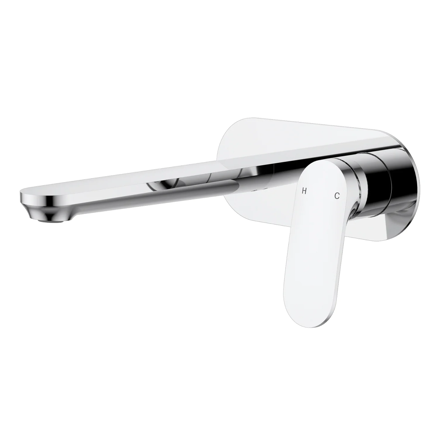 Sulu Brass Wall Mixer Set Single Backplate