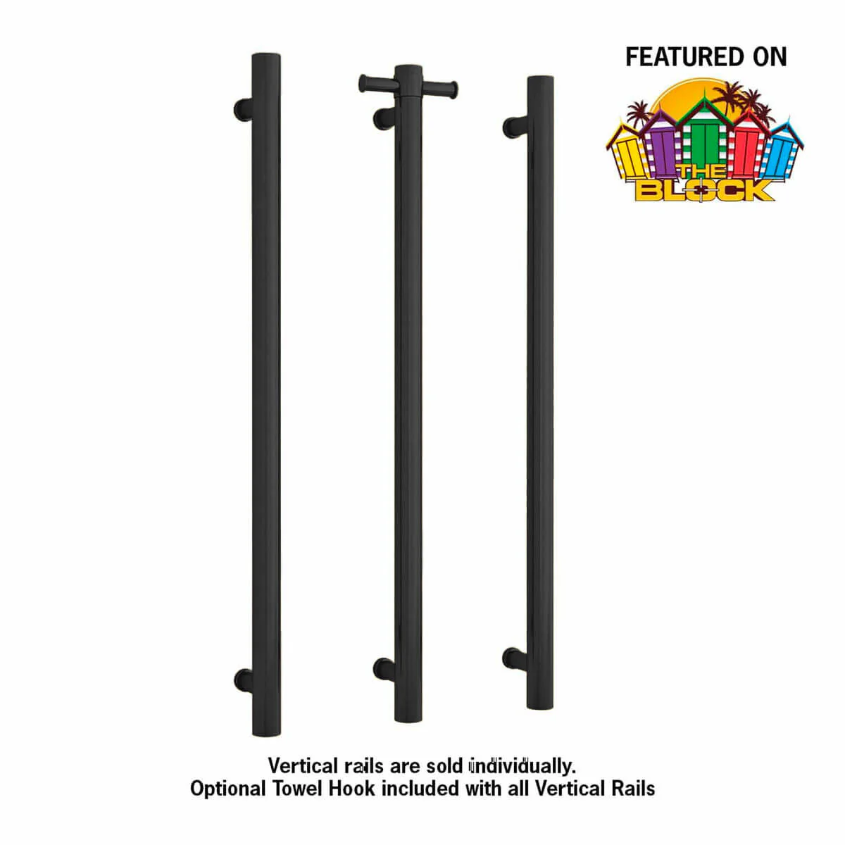 Thermorail Single Vertical 12V Heated Towel Rail 900mm - Image 6