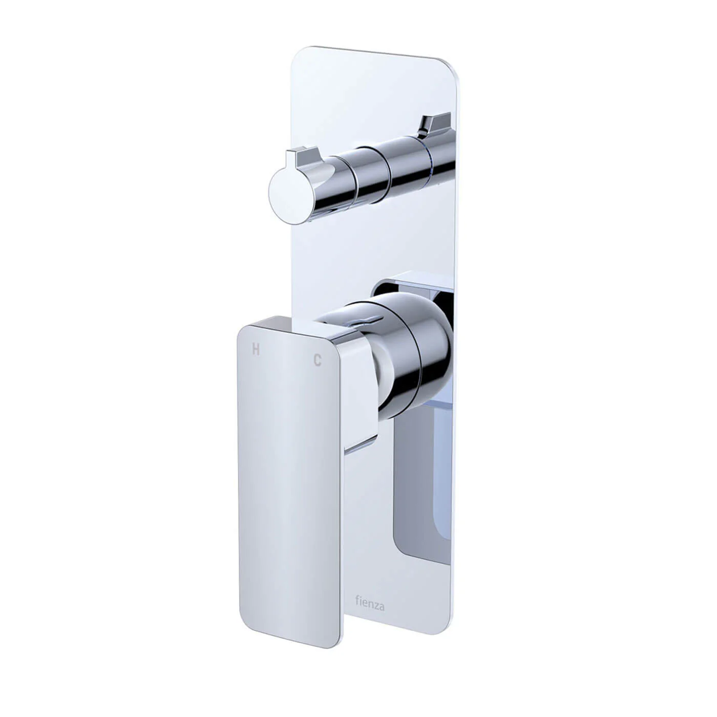 Tono Long Backplate Shower Diverter Wall Mixer - Image 3