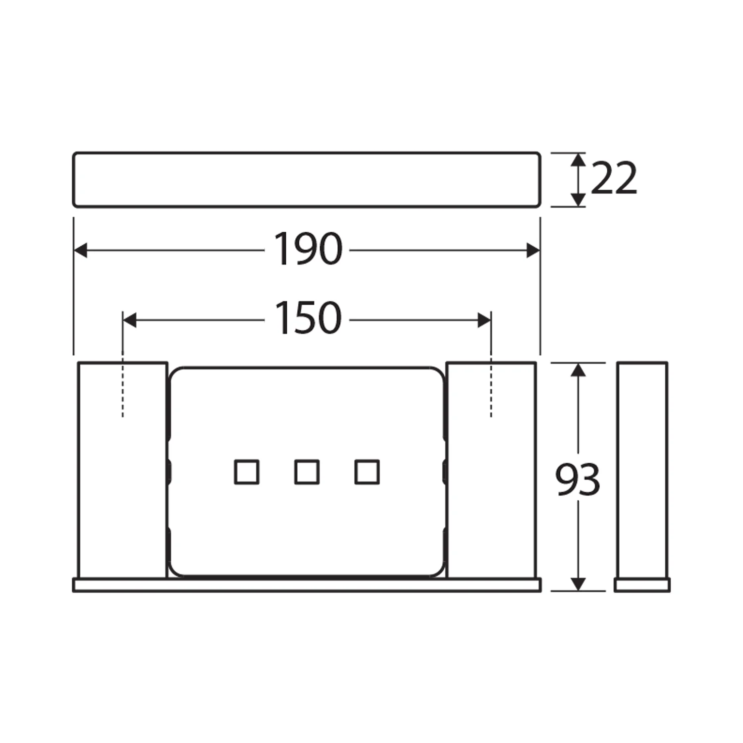 Tono Rectangular Soap Holder Shelf - Image 6