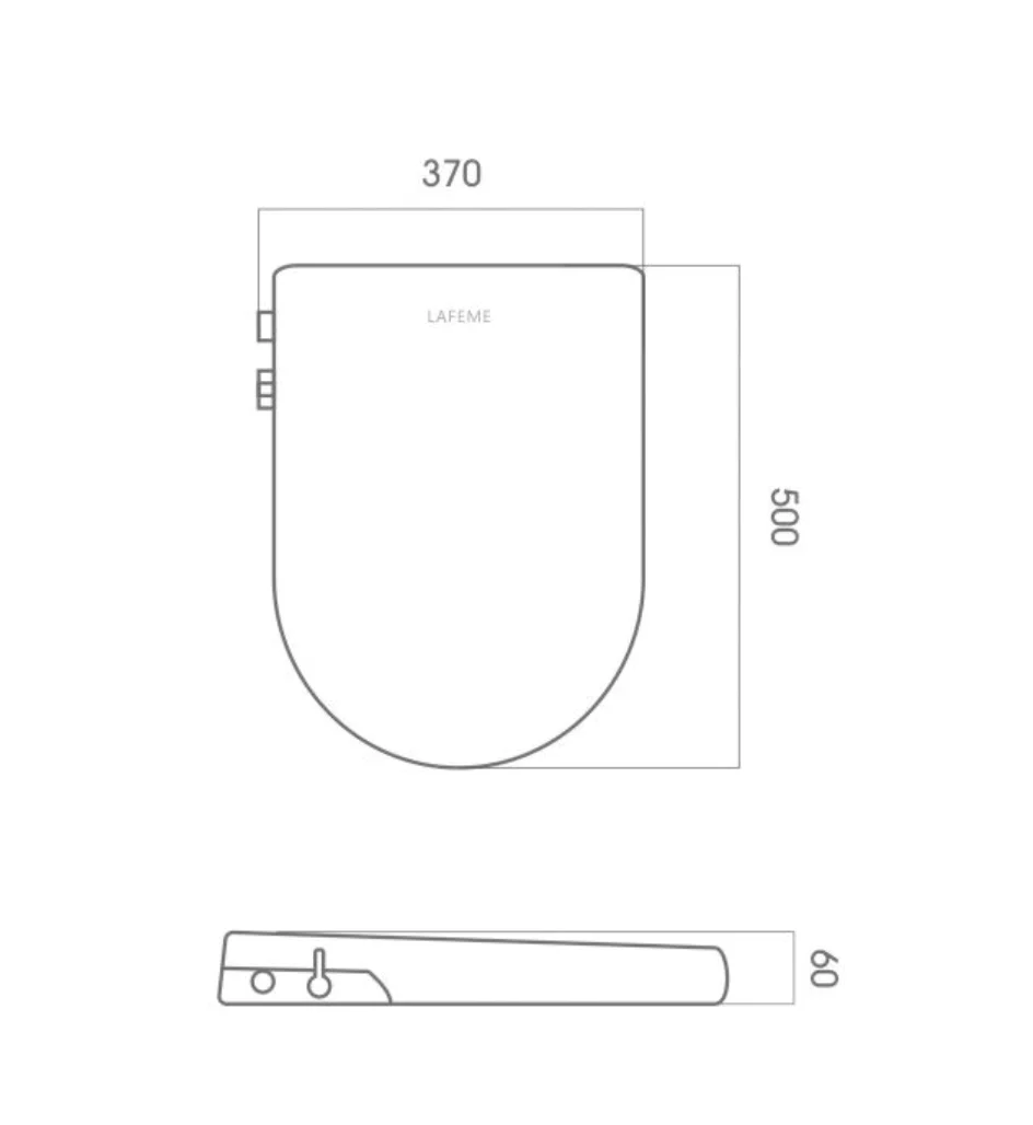 Una Non-Electric Bidet Wash Seat with Soft Close - Image 5