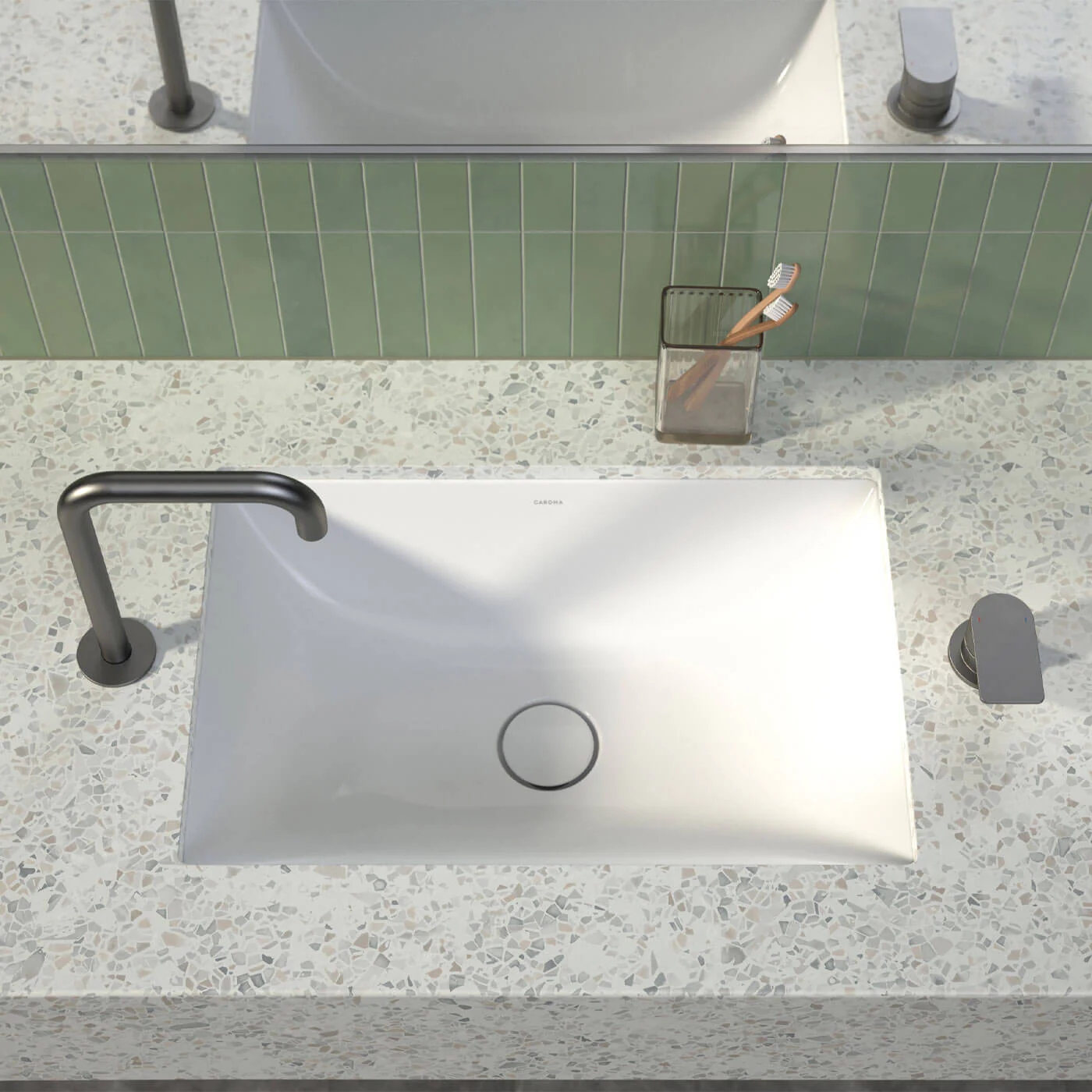 Urbane II Hob Basin Mixer Set - Image 6