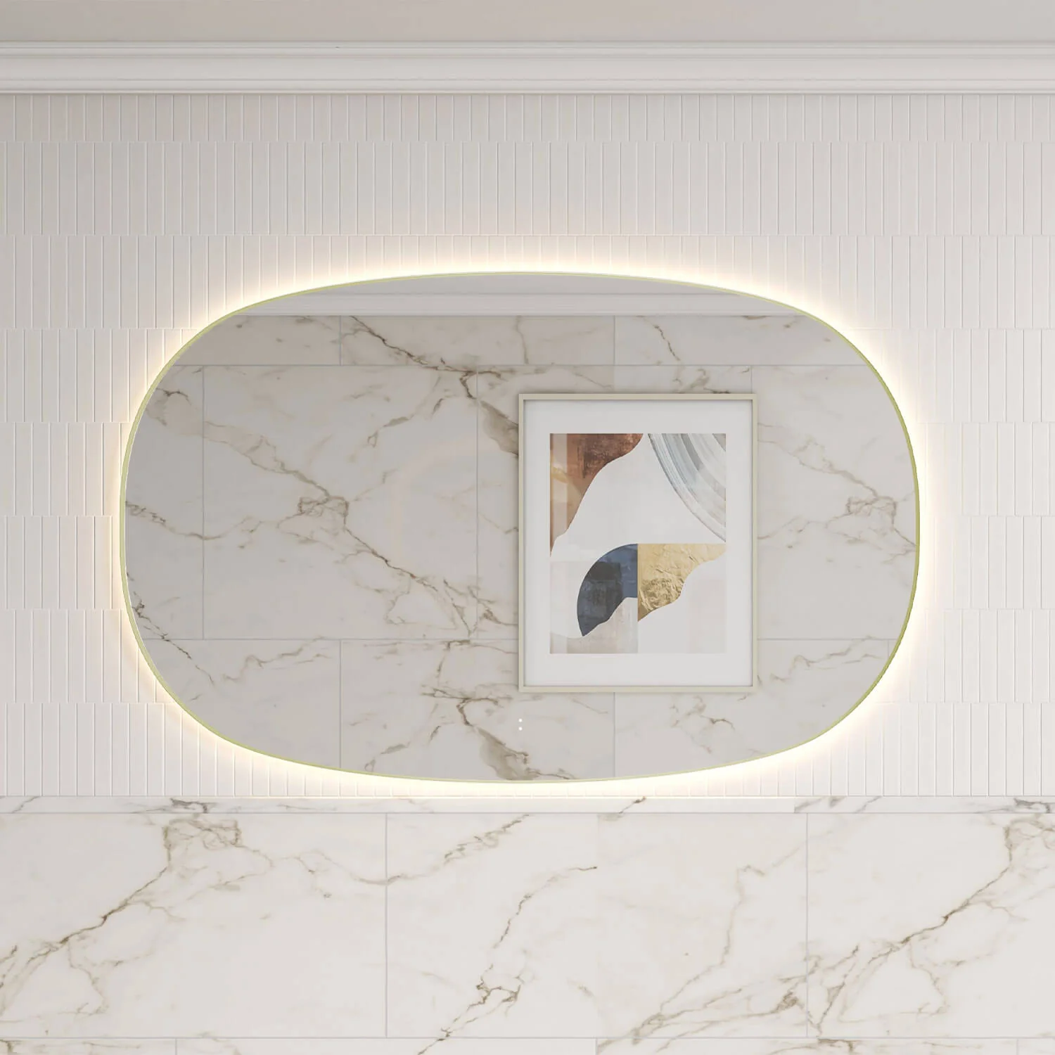 Valmont Horizontal Oval LED Mirror - Image 6