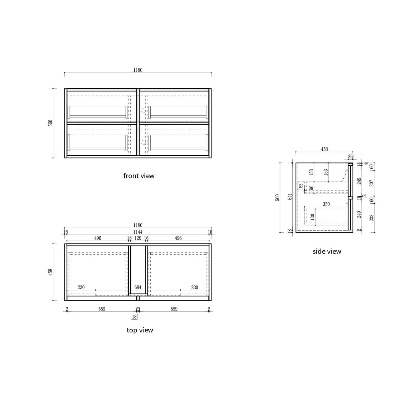 Venetta Fluted Wall Hung Vanity - Image 12