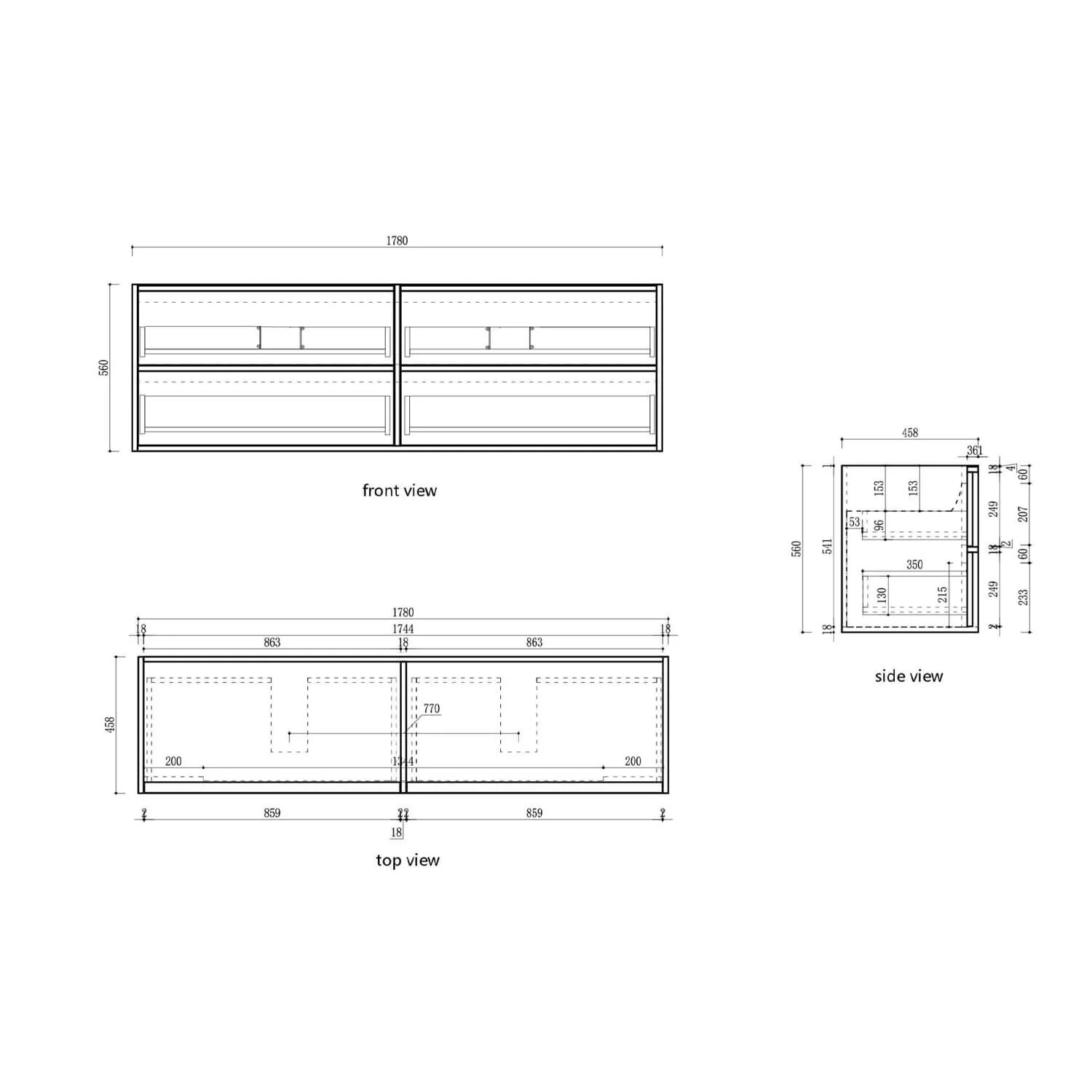 Venetta Fluted Wall Hung Vanity - Image 14