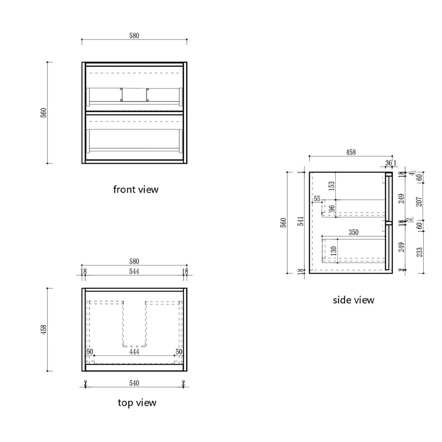 Venetta Fluted Wall Hung Vanity - Image 9