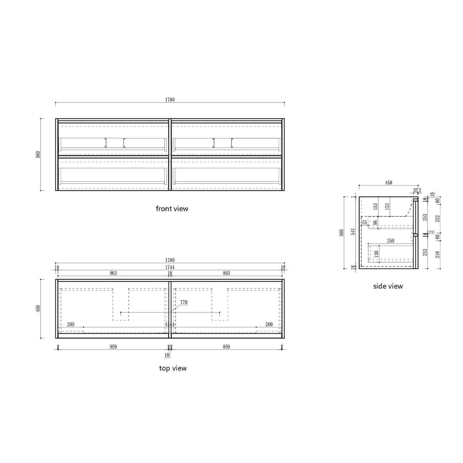 Venetta Framed Wall Hung Vanity - Image 14