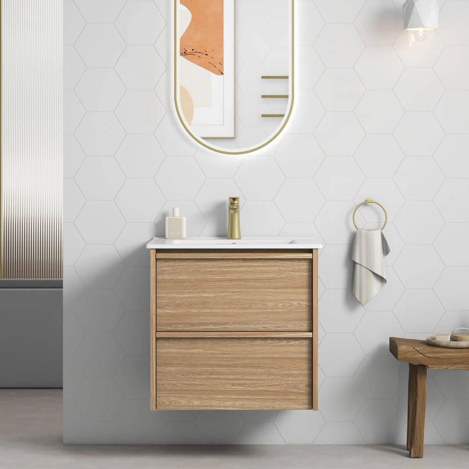 Venetta Framed Wall Hung Vanity - Image 2