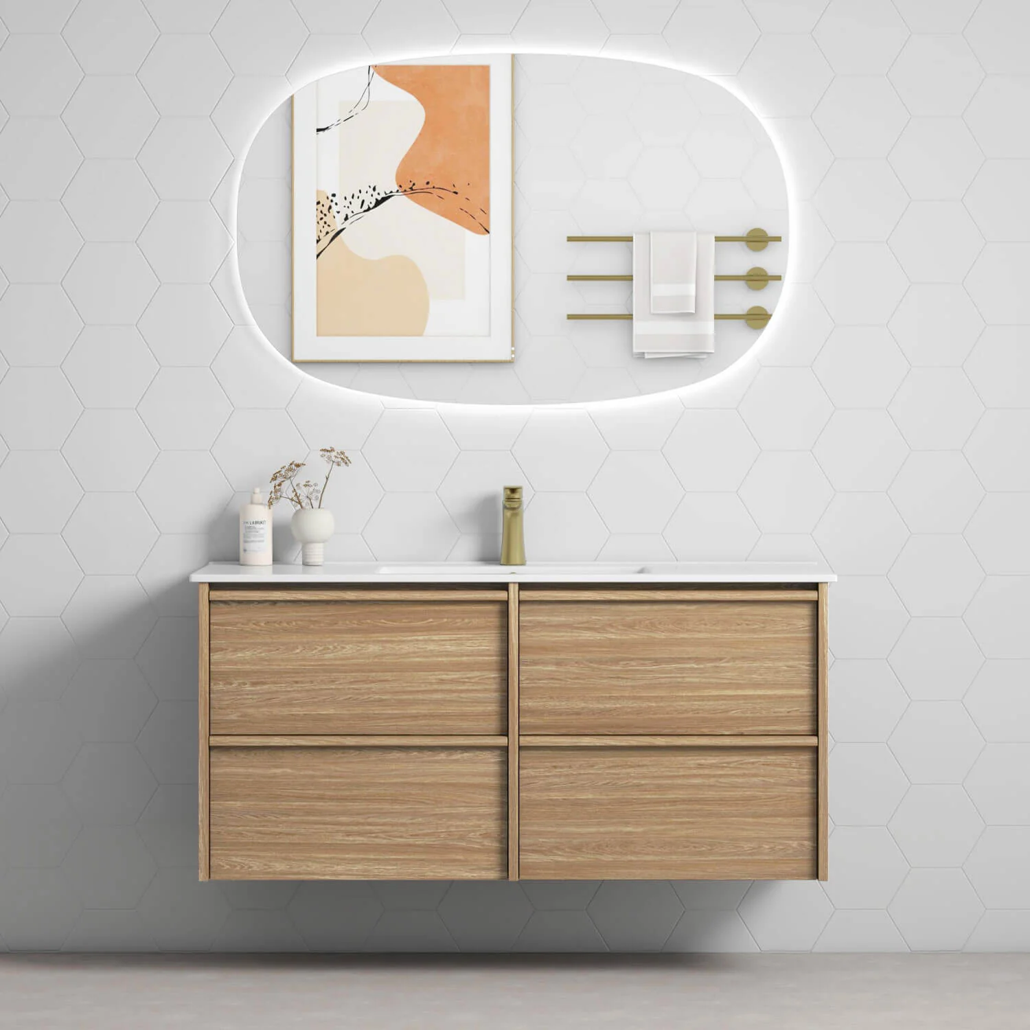 Venetta Framed Wall Hung Vanity - Image 5