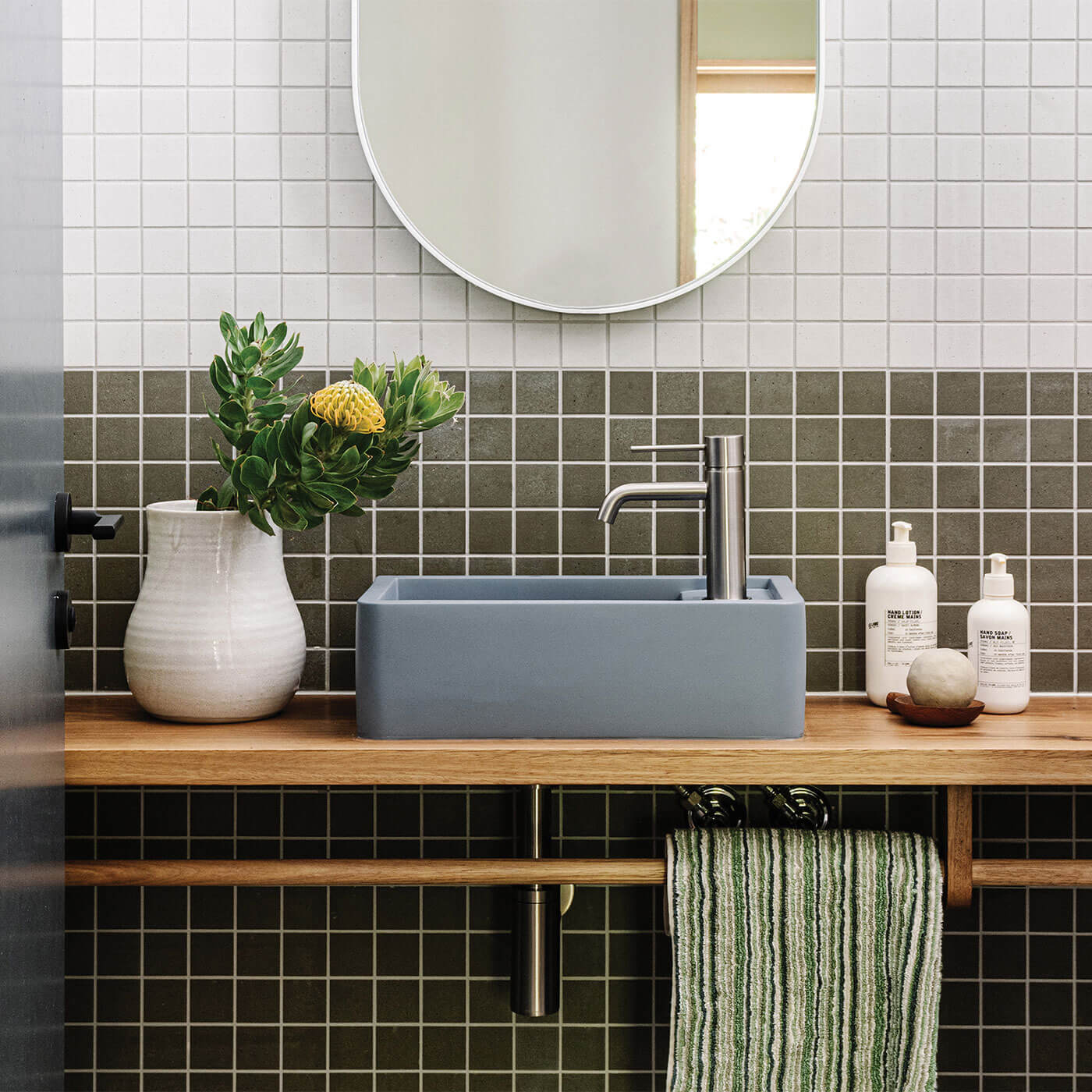Vivid Slimline Curved Short Basin Mixer - Image 5