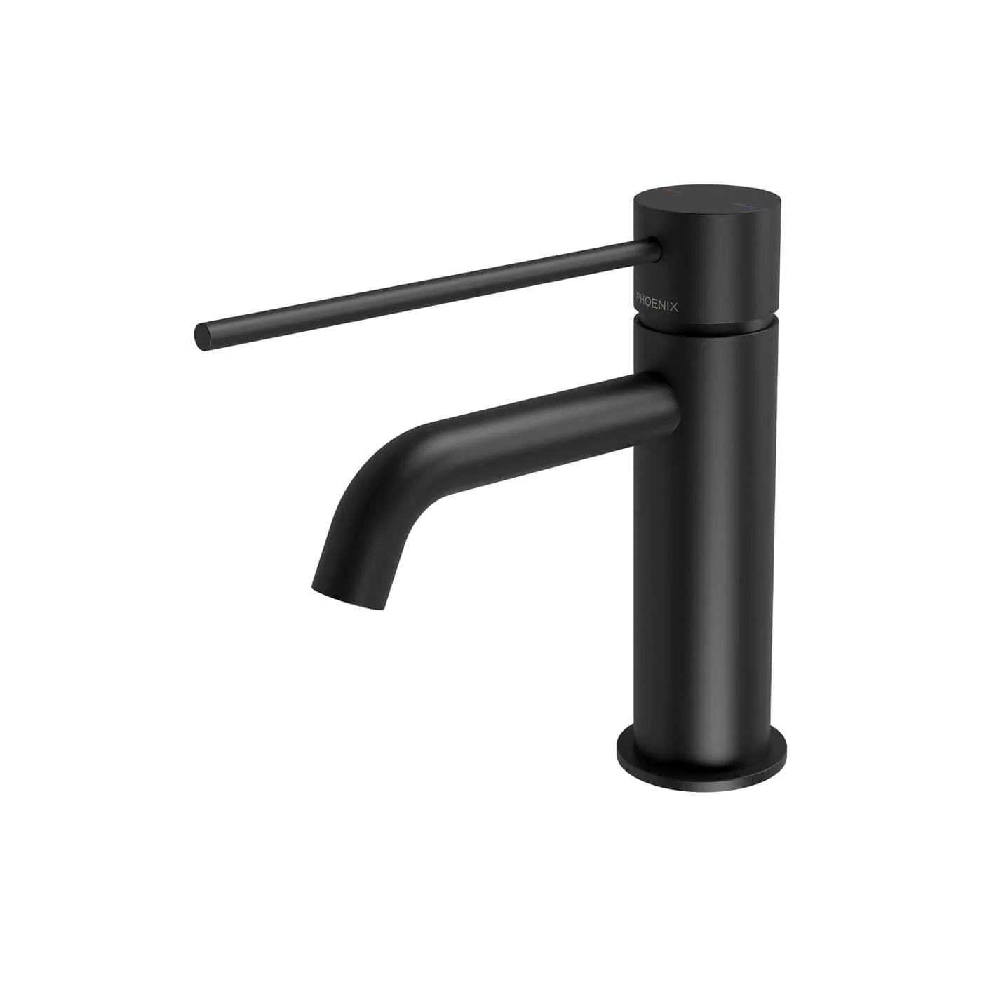 Vivid Slimline Extended Handle Curved Short Basin Mixer - Image 5
