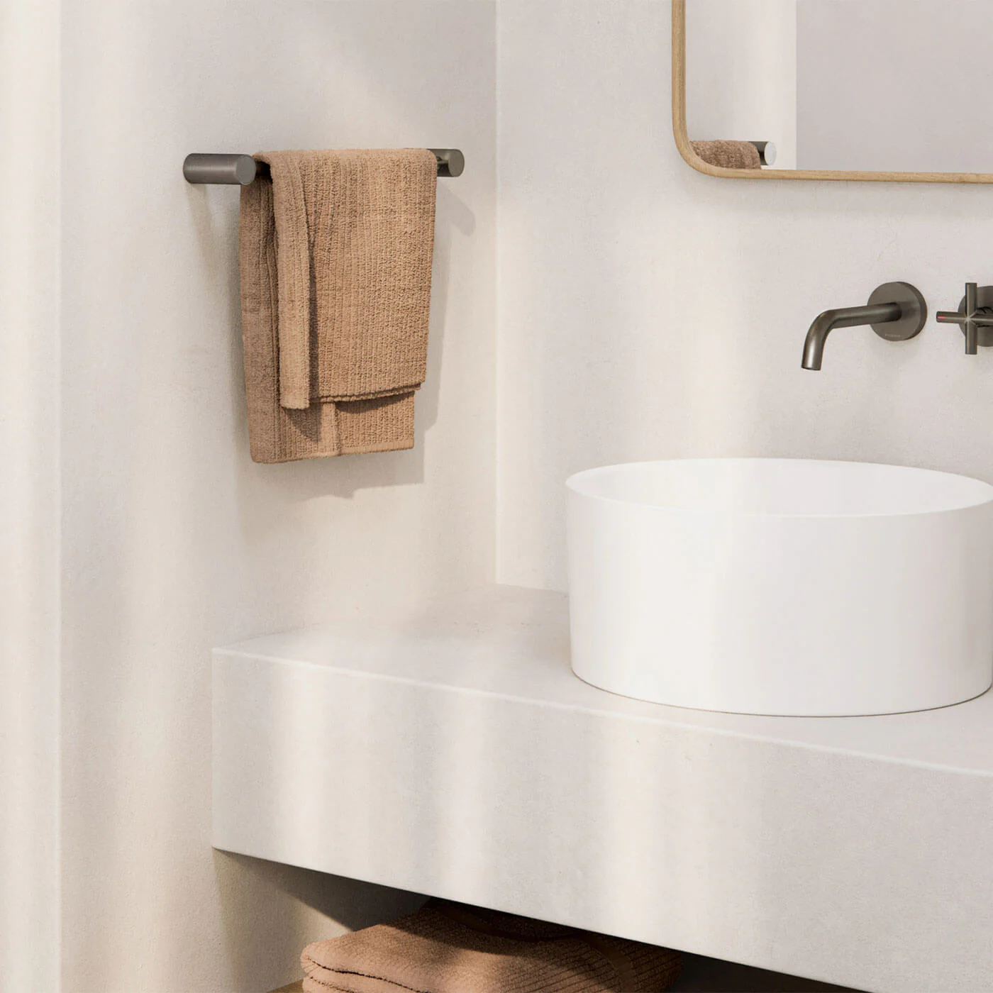 Vivid Slimline Hand Towel Rail 350mm - Image 6