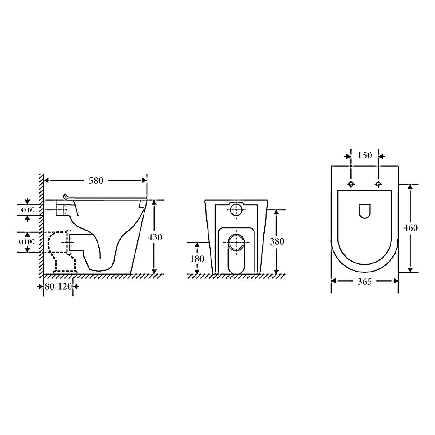 Zurich In Wall Rimless Tornado Toilet Geberit Sigma 30 Package - Image 6